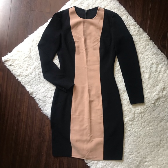 Colorblock Stretch Wool Dress Michael Kors COLLECTION size small - Picture 2 of 8